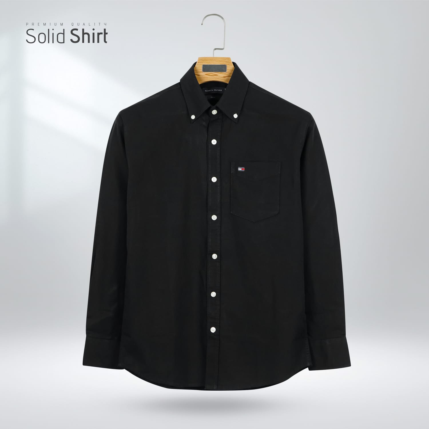 Black Premium Men's Oxford Cotton Shirt